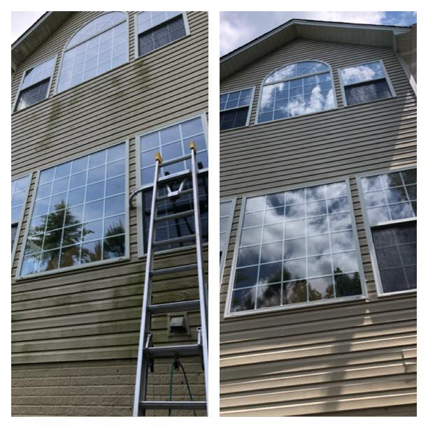 Calvert Siding Before After Cleaning