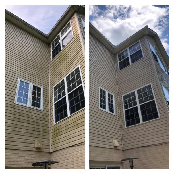 St Marys Siding Before After Cleaning